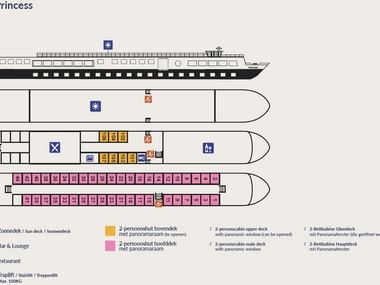 Cabin plan, MS PRINCESS Cabin plan, MS PRINCESS