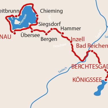 Chiemsee - Königsee Karte