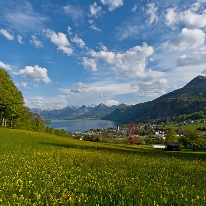 View of the Wolfgangsee lake