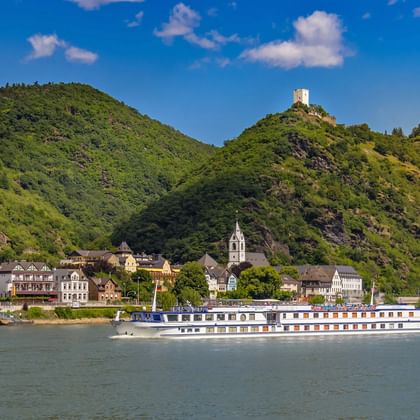 View across the Rhine to Kamp-Bornhofen