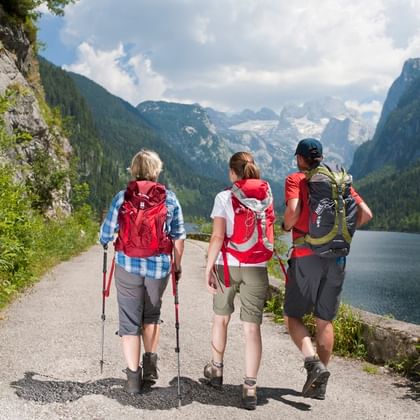 Wanderer im Salzkammergut