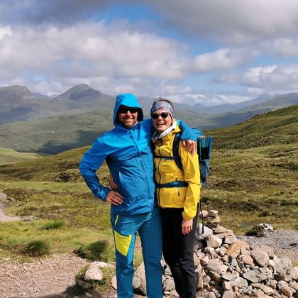 Claudia Wallner on the West Highland Way in Scotland