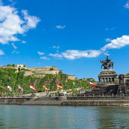 Koblenz-Deutschen-Eck-Rijn-Lahn