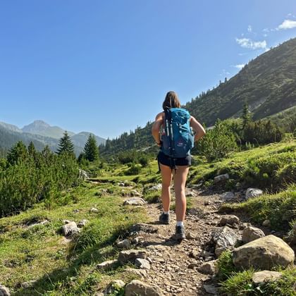 Hiker on the Lechweg