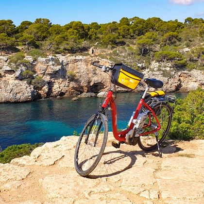 Bicycle at the majorcan coast