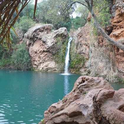 Wasserfall im Landesinneren der Algarve