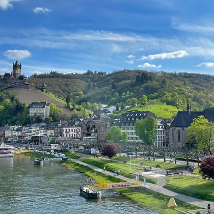 Harbour in Cochem on the Moselsteig Tour