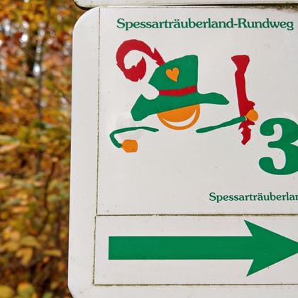 Robberland circular trail signpost