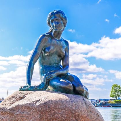 Sculpture of the Little Mermaid in Copenhagen