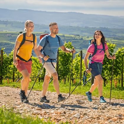 Veneto Valpolicella Far-reaching views with hikers