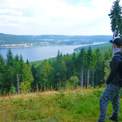 Hiking view to the Lake Schluchsee