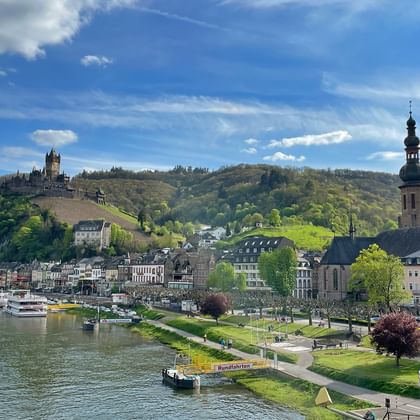 Harbour in Cochem on the Moselsteig Tour