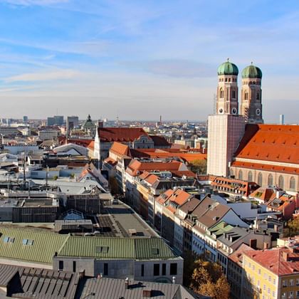 View of the Frauenkirche in Munich