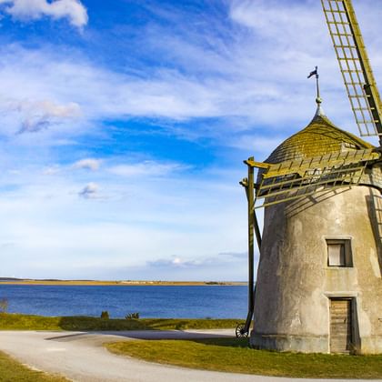 Wind mill on the island of Gotland