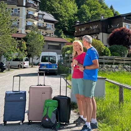 Suitcase drop-off at Hotel Fuschl