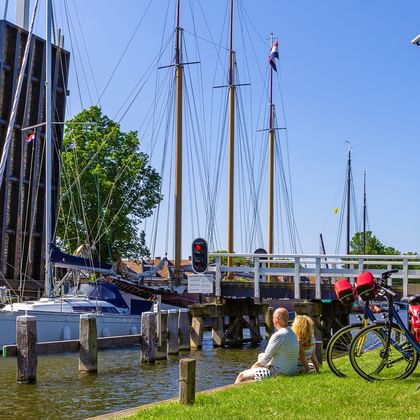 Bicycle rest at the Ijsselmeer